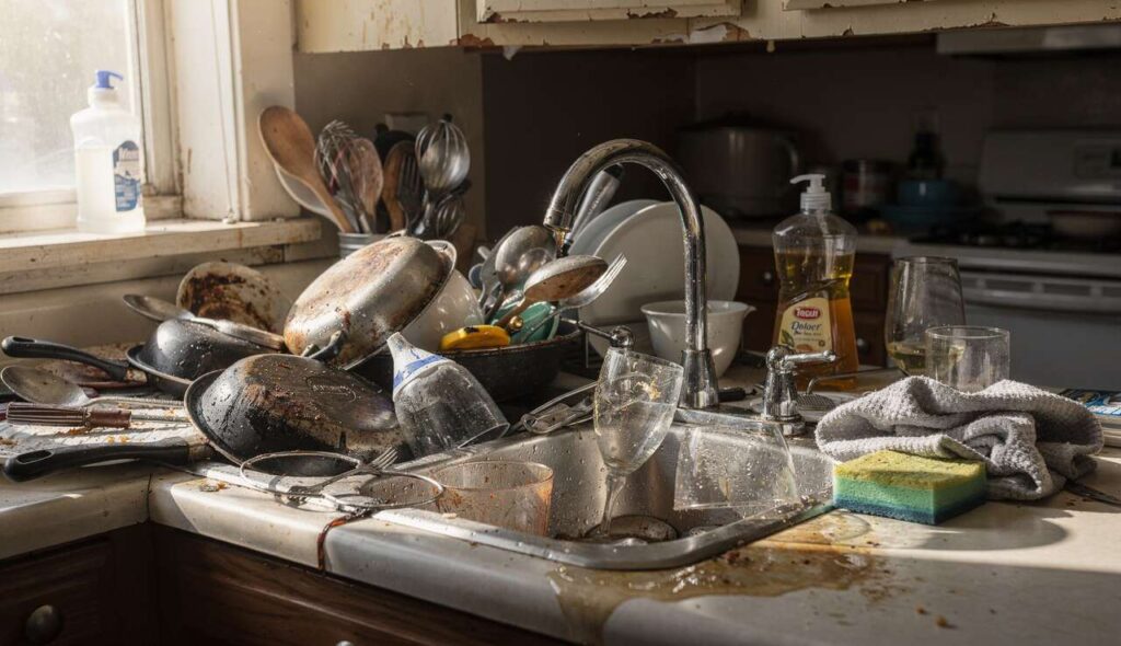 Zostawiasz brudne naczynia? Psychologia twierdzi, że to zdradza te 8 zachowań